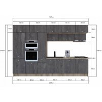 Bucatarie ZONE 360 FRONT PAL K002 / decor  K352